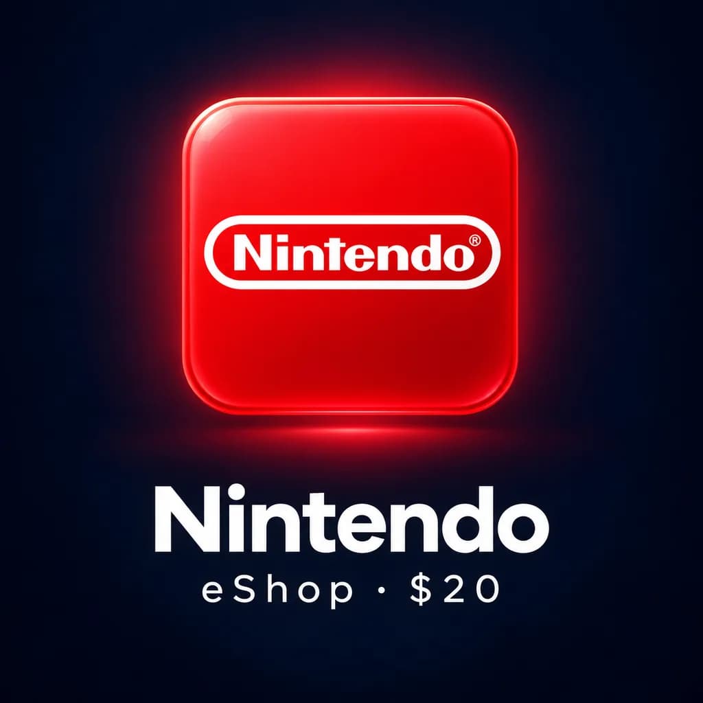گیفت کارت 20 دلاری Nintendo eShop